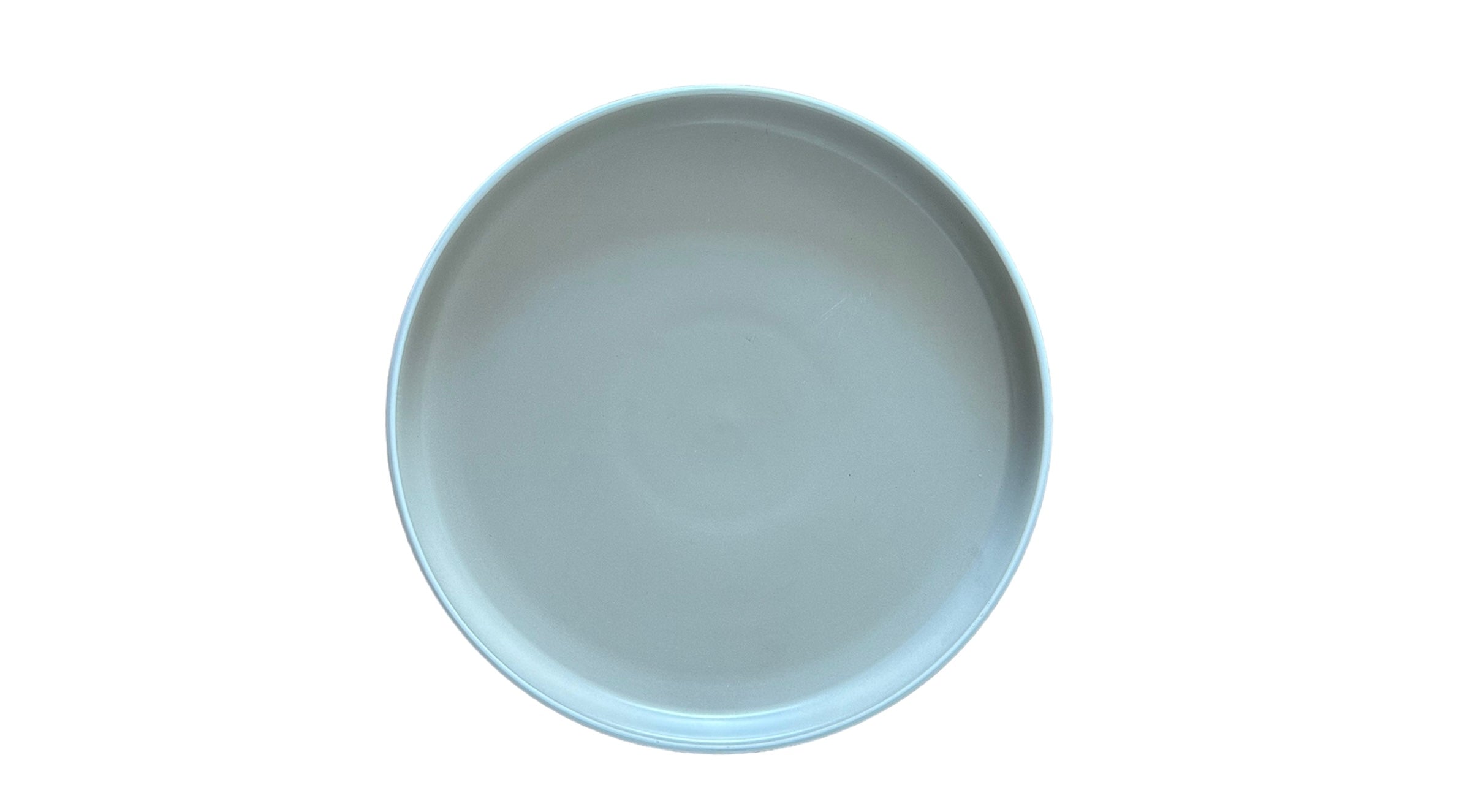 Plato Tendido Circular Moderno Borde Alto 10.5” Color Plomizo