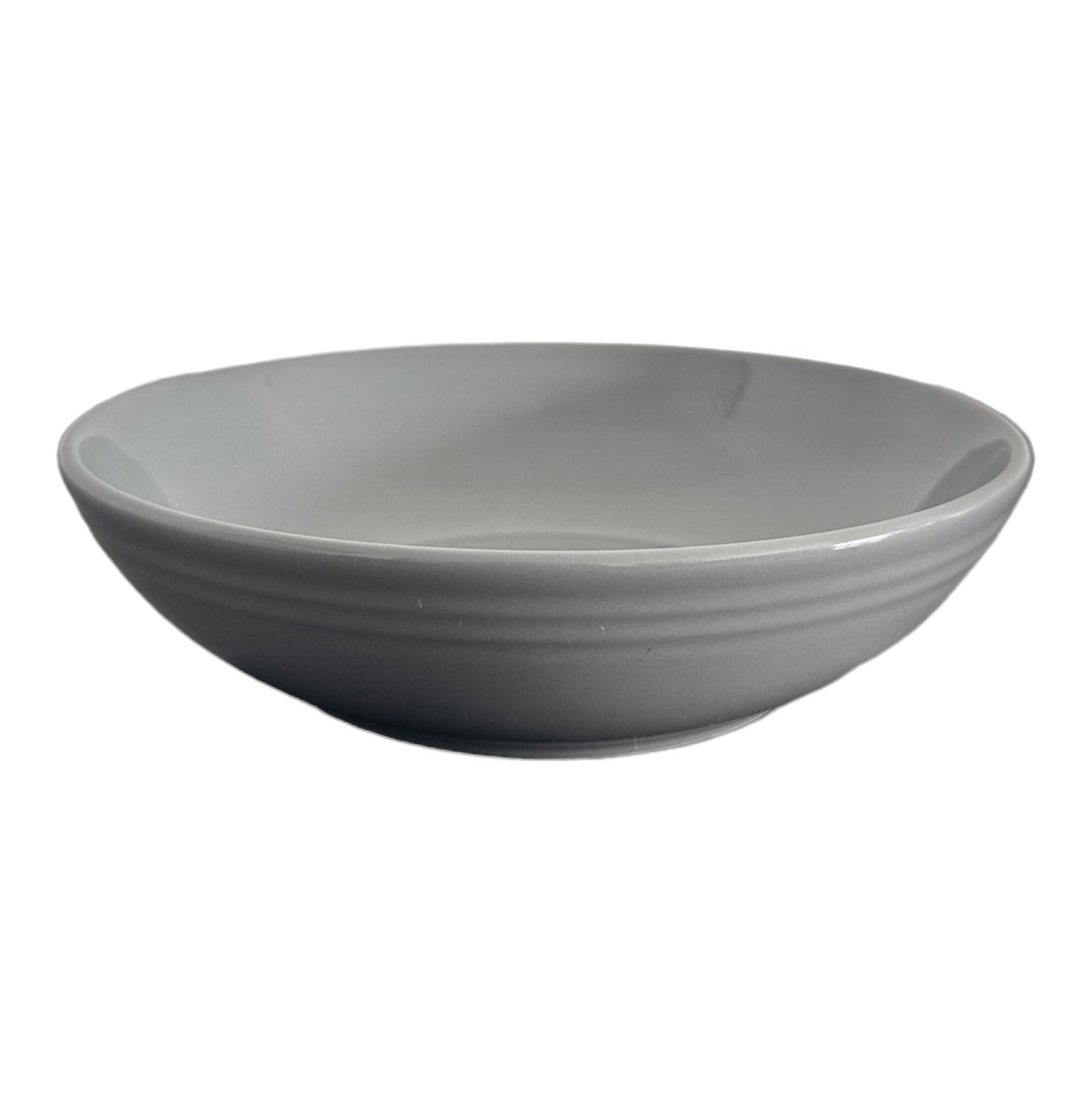 Plato Hondo Circular Moderno 8” Color Gris