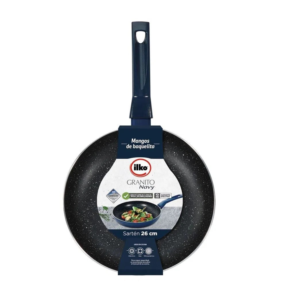 Sartén 26 cm Granito Navy