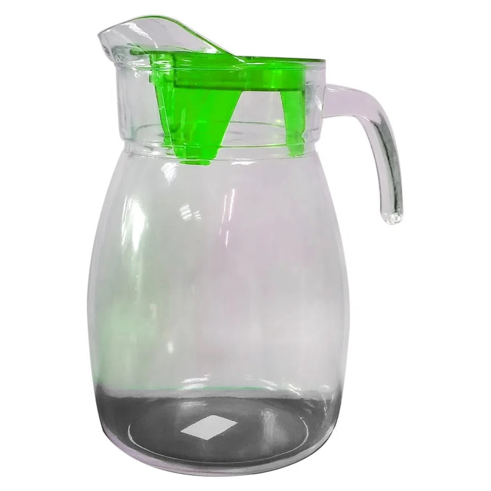 Jarra Mancora Vidrio con Tapa Plast Verde 2.8 Lt