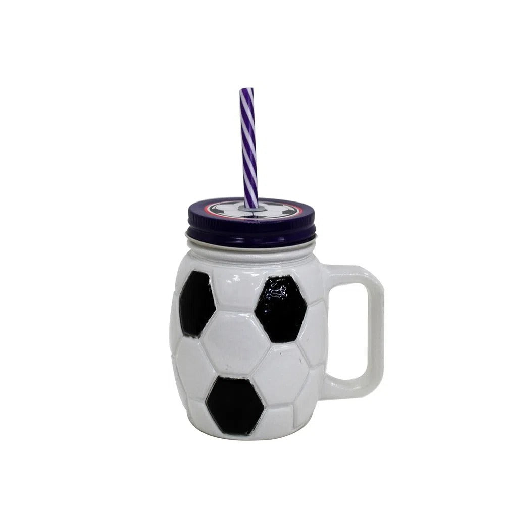 Jarro Chopp Pelota Pintado con Cañita