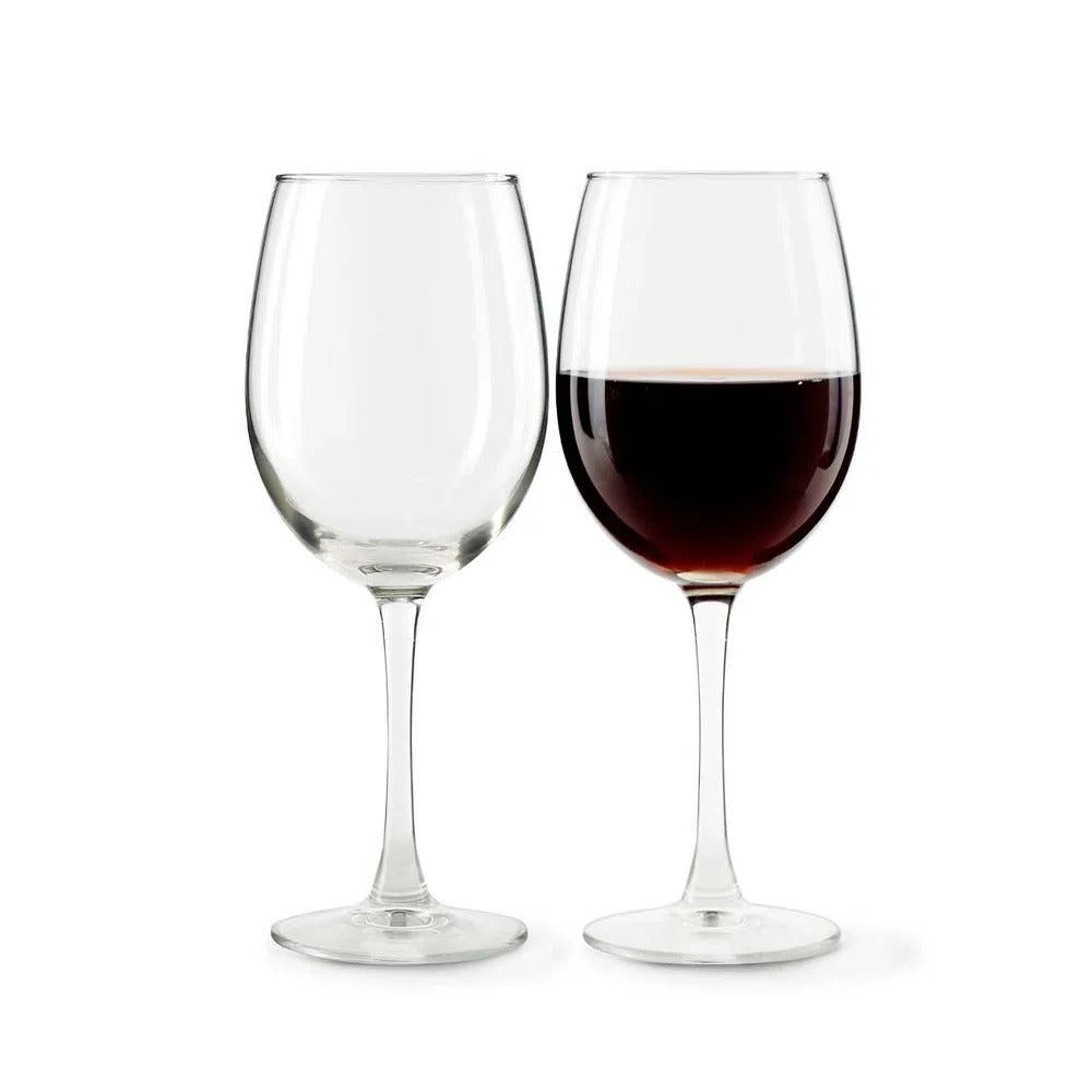 Set x 4 Copas Vino Clear Glass