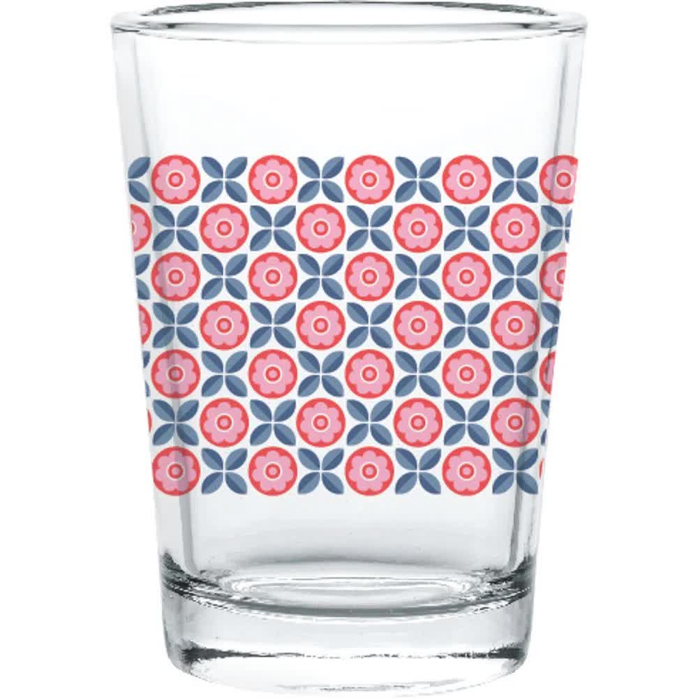 Set x 6 Vaso Herradura Jugo Flores